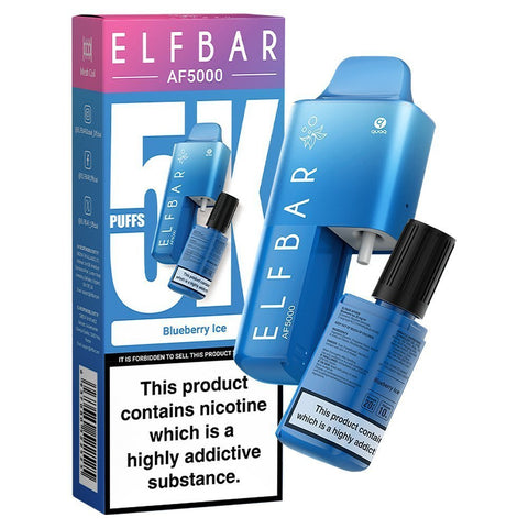Elfbar AF5000 Puffs Disposable Vape Device - Box of 5 - brandedwholesaleuk