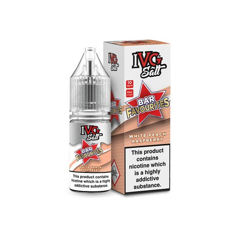 Ivg Salts Bar Favourites Nic Salt 10ml E-liquids - Box of 10 - brandedwholesaleuk