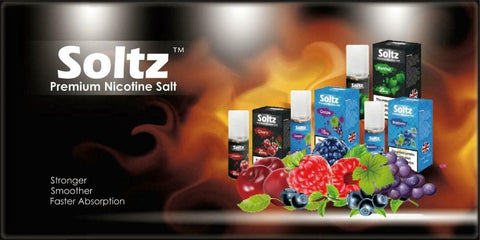 Soltz Premium - 10ml - Nic Salt (Pack of 5) - brandedwholesaleuk