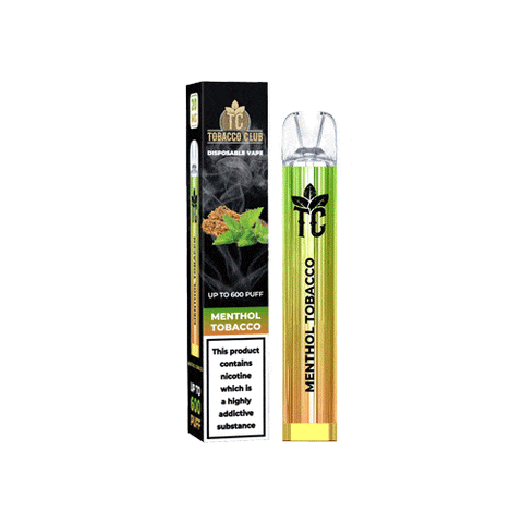 Tobacco Club 600 Disposable Vape Puff Pod Box of 10 - brandedwholesaleuk