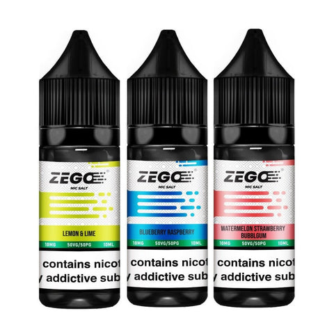 Zego Nic Salt 10ml E-Liquid - Box of 10 - brandedwholesaleuk